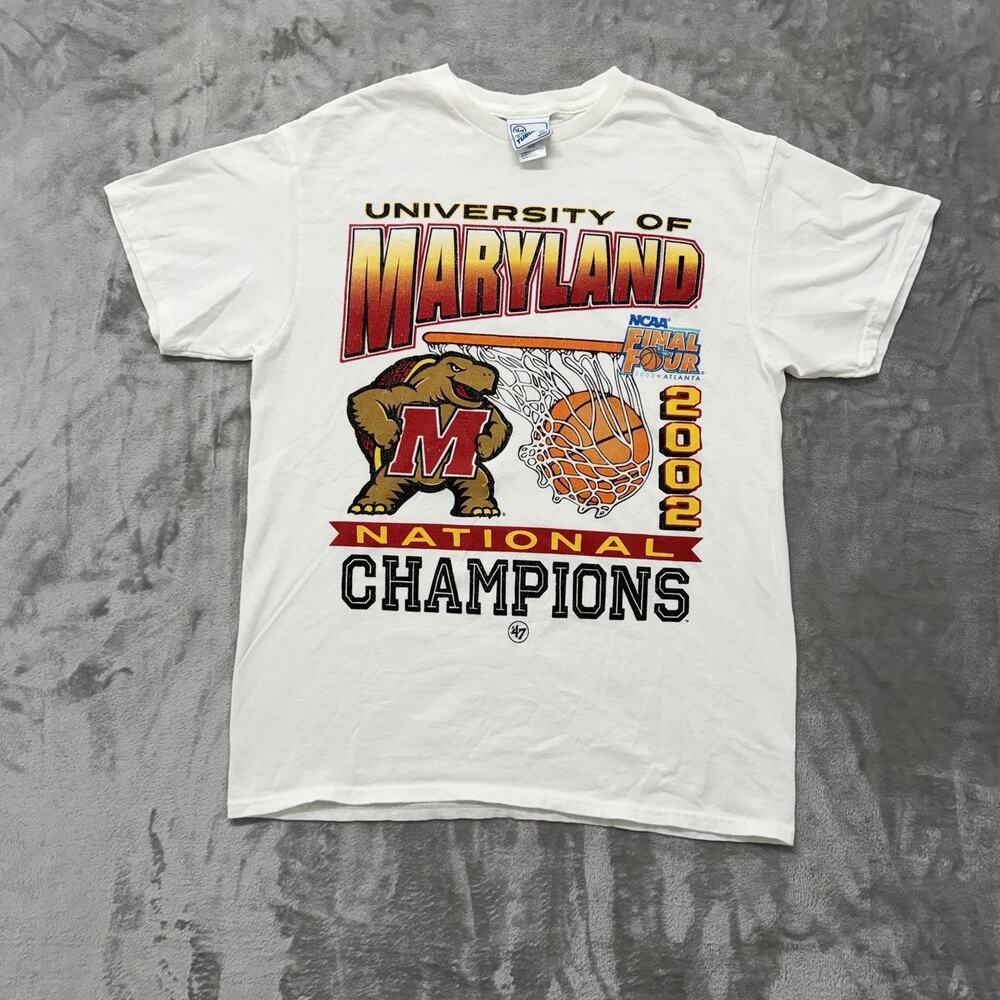 University Of Maryland 2002 Champions Shirt M '47 Vintage Tubular Reproduction